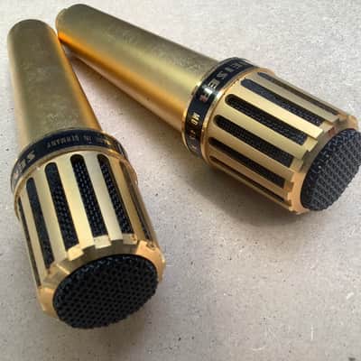 2x Sennheiser GOLD MD 415 N / nice set Vintage made in Germany 70’s Ultra rare GOLD version microphone set ! image 10