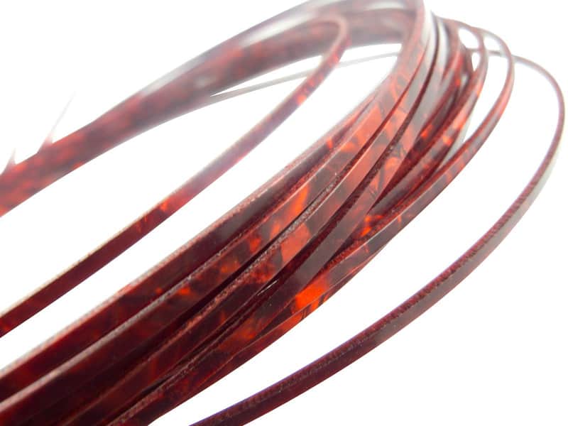 Incudo Incudo Red Pearloid Celluloid Guitar Purfling - 1600x2x...