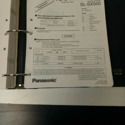 Lot of Vintage Panasonic CD Players/Amplifier Service Manuals SL-SW202-SU-HT500 image 4