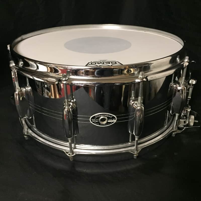 Slingerland No. 121 Super Sound King 6.5x14" 10-Lug Chrome Over Brass Snare Drum 1967 - 1976 image 1