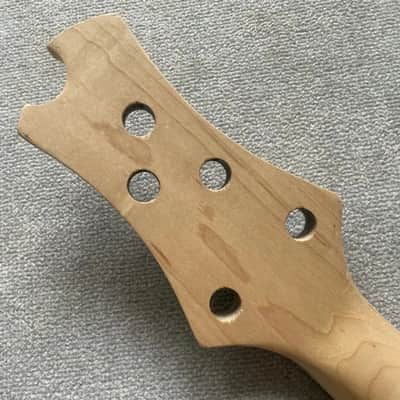 Red 5 String Bass Basswood Body with Maple Neck image 17