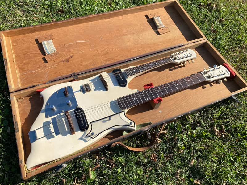 * UPDATE photos found * Vintage Custom Double Neck Mandolin/Guitar The Stonemans and Cousin Wilbur image 1