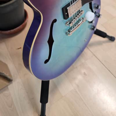 Epiphone ES-335 Blueberry Burst BRAND NEW Figured Flame Top and Back Semi-Hollowbody Hollow Body Archtop 335 Electric Guitar image 15