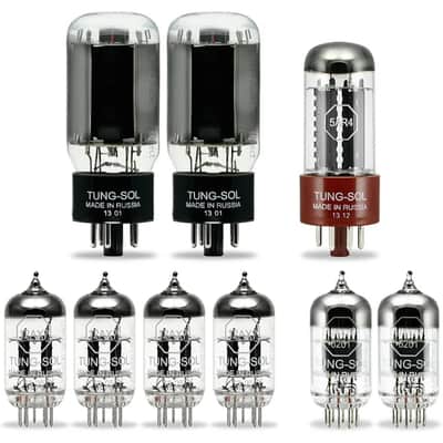 Fender 65 Super Reverb Premium Tube Set with Tung-Sol Tubes image 1