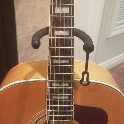 1977 Takamine F-395MS Jumbo 12-string. 'Lawsuit' copy of the Guild F412. image 3