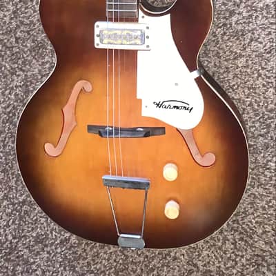 Vintage Harmony Rocket hollow body electric guitar made in usa image 1