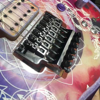 Lionheart Guitars Eximia Custom 6-String "Galaxy" | Built-in LED System | Edge Tremolo | w/ Hard Case & COA image 24