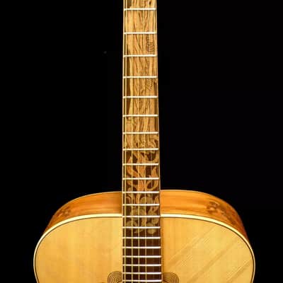 Blueberry Handmade Jumbo Size Acoustic Guitar Reaper Motif image 11