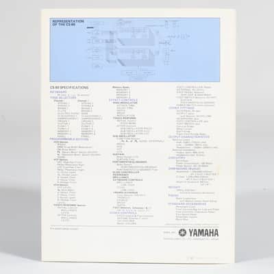 Yamaha CS-80 Polyphonic Synthesizer original brochure image 3