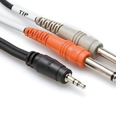 Hosa CMP-159 Stereo Breakout, 3.5 mm TRS to Dual 1/4 in TS, 10-Feet image 1