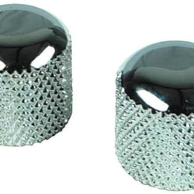 Genuine Fender Telecaster/P-Bass Dome Chrome Knobs, Set of 2 099-2056-000
