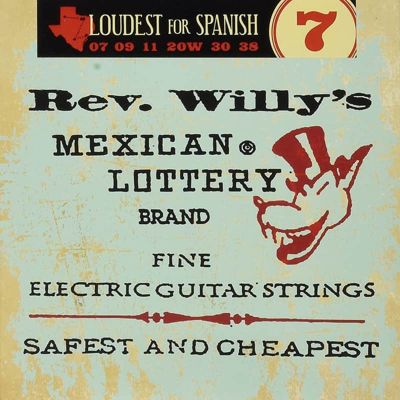 Dunlop RWN0738 Icon Series Reverend Willy's Signature Electric Guitar Strings - Extra Light (7-38) image 1