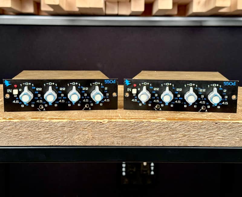 Vintage API 550D Stereo Pair. Early Sequential SN. Rare | Reverb