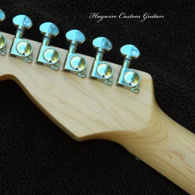 XX-Wide 2" Maple/Ebony Neck (51mm Nut Width) X-Light Weight 6 lb. Sunburst Ash Strat + Working Bridge Tone+ 7 Sound Switching +Treble Bleed+ SRV Pickups +Grover 406C Locking Tuners+ Leveled, Crowned & Polished Frets+ Full Low Action Setup! image 5