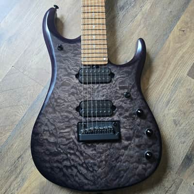 Ernie Ball Music Man JP-15 7 - Transparent Black Quilt image 1