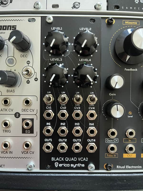 Erica Synths Black Quad VCA2 2014 - 2020 - Black image 1