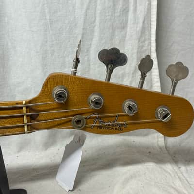 Fender USA Custom Shop '55 1955 Precision Bass Relic 4-string P-Bass with COA + Case 2020 - Sonic Blue / Roasted Maple neck image 7