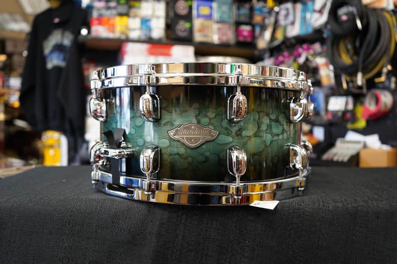 Tama MBSS65-MSL Starclassic Performer Series 6.5x14" Maple/Birch Snare Drum - Molten Steel Blue Burst image 1