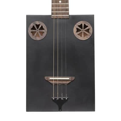 James Neligan CASK-FIRKCOAL Sapele Top Mahogany Neck 4-String Acoustic Cigar Box Guitar w/Gig Bag image 4