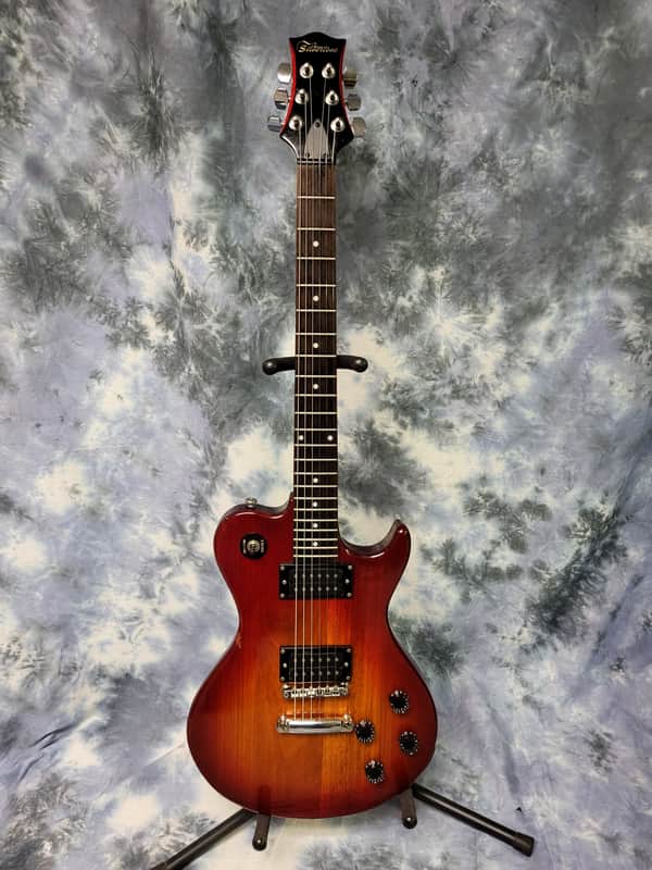 2010 Silvertone Samick Solid Body Guitar Pro Setup New Strings Gigbag image 1