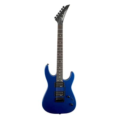 Used Jackson JS Series Dinky JS12 Guitar - Metallic Blue w/Amaranth FB image 2