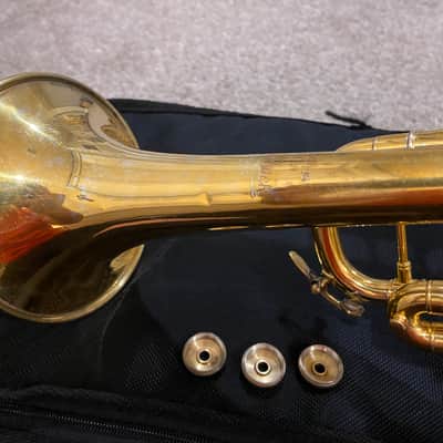 1992 Bach Stradivarius 18037 Bb Trumpet – Rare Gold Plate over Silver – ML Bore image 5