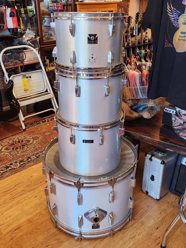 Tama '80s Japan Made Imperialstar Drum Kit Silver image 1