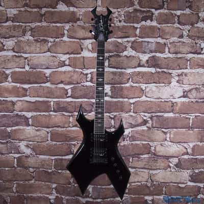 B.C. Rich Deluxe Series Warlock Electric Guitar Black MIK image 2