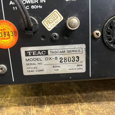 TASCAM DX-8 8 Channel DBX Reel Tape Noise Reduction 80-8 image 7