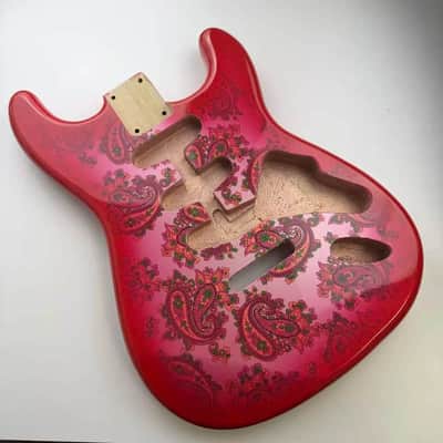 Red Amoeba Alder Wood Guitar Stratocaster Strat Style Body image 6