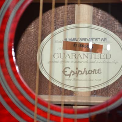 Epiphone Hummingbird Artist, Custom Shop Limited Edition image 5