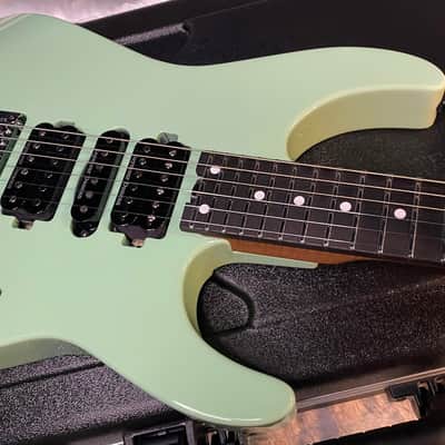 NEW ! Jackson Custom Shop Dinky HSH - Roasted Maple Neck & Ebony Fretboard - DK - Surf Green - Authorized Dealer - 8.1 lbs - G06853 image 2