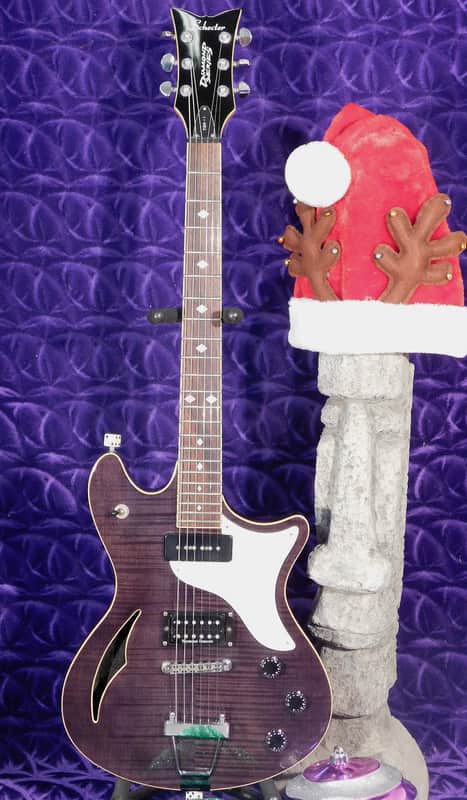 Schecter TSH-1 Semi-Hollowbody Guitar image 1