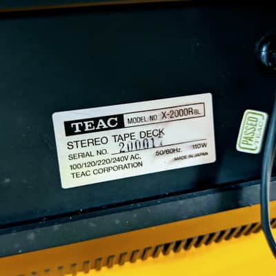 TEAC X-2000R 1/4", 4 track - [SUPERB!!] - Refurbished ($400!), with takeup reel, original NAB hubs, extra 10.5" reel image 20
