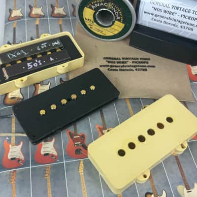 GVT®️ “ NOS Wire “ Handwound Pickup set for Jazzmaster ®️ “ Original 1955 Anaconda Heavy formvar magnet wire “ Semie Moseley . image 7