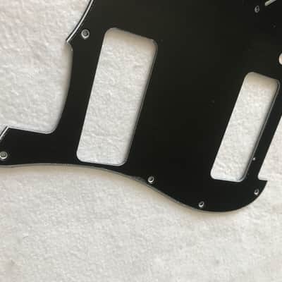 For Fender Stratocaster Strat P90 2 Pickup Guitar Pickguard, 3 Ply Black image 3