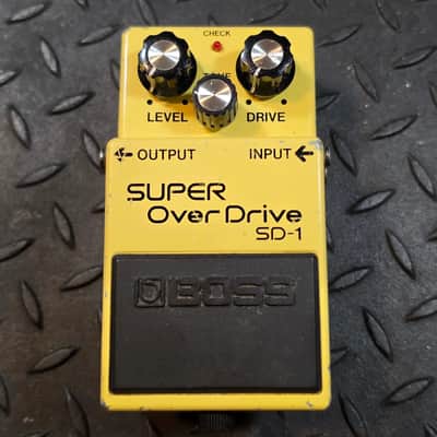 Boss SD-1 Super Overdrive Early MIT Taiwan JRC4558DD Chip ACA Converted to PSA 9vDC Spec image 1