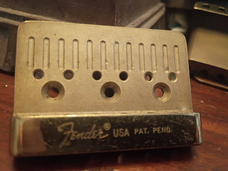 Brass Bridge fender works Stratocaster telecaster bridge 79s 80s image 1