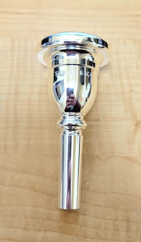 Schilke 69C4 Standard Series Tuba Mouthpiece - Silver Plated image 1
