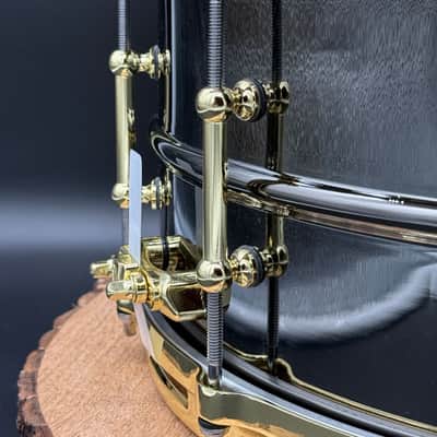 Ludwig LB417BT "Brass On Brass" Black Beauty 6.5x14" 10-Lug Brass Snare Drum with Tube Lugs, Brass Hardware 2003 - Present - Black Nickel-Plated image 9