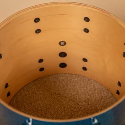 Pearl Session Custom Maple Marine Blue Fade Drum Set image 22