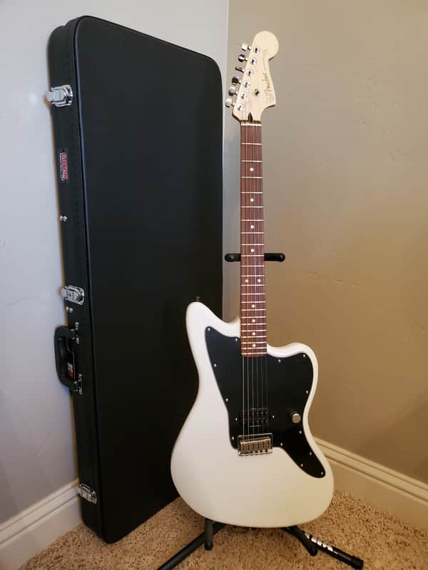 2022 Jazzmaster Build Hardtail Fender Invader White Tom Delonge Style image 1