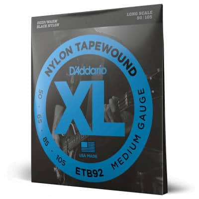 D'Addario ETB92 Tapewound Bass Guitar Strings Medium 50-105 Long Scale image 2