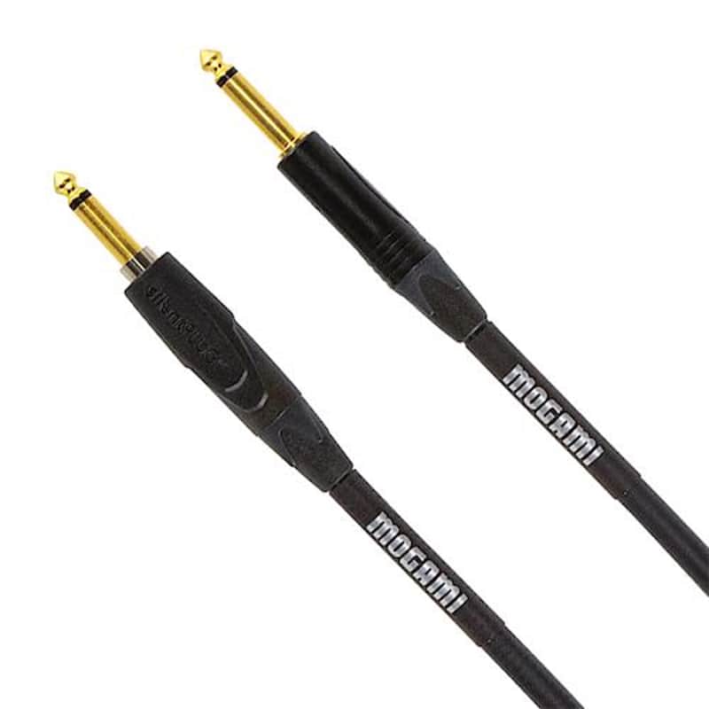 Mogami Platinum Series TS 1/4" Male to TS 1/4" Male Guitar Cable (30') image 1