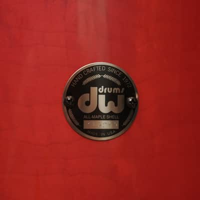 DW 16x16" Collector's Series Floor Tom 2001 - Red Lacquer - Carl Allen image 2