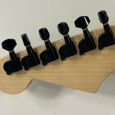 Hot rod, custom blue Hybrid Telecaster style guitar, Floyd rose, coil split image 6