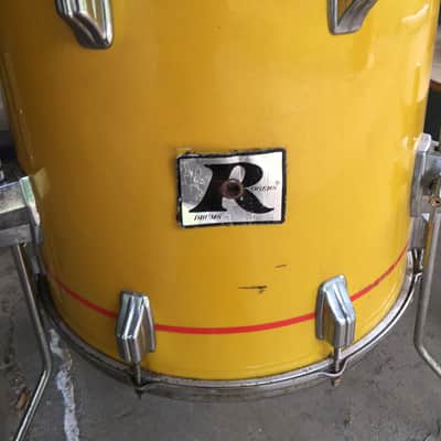 Rogers Big R 16 inch tom - yellow wrap image 1