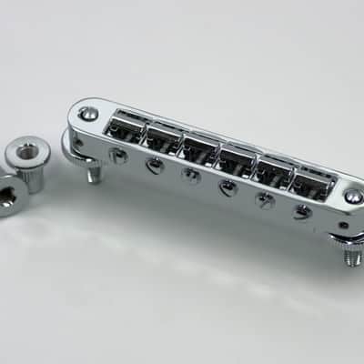 TonePros TP6-C Standard Nashville Style Tuneomatic Chrome image 2