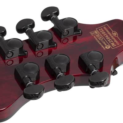 Schecter 1753-SHC Synyster Standard Plus 6 String Electric Guitar - Transparent Deep Red (1753) image 10