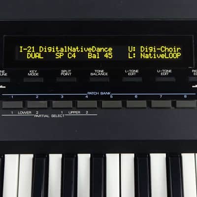 Roland D-50 OLED Display new yellow